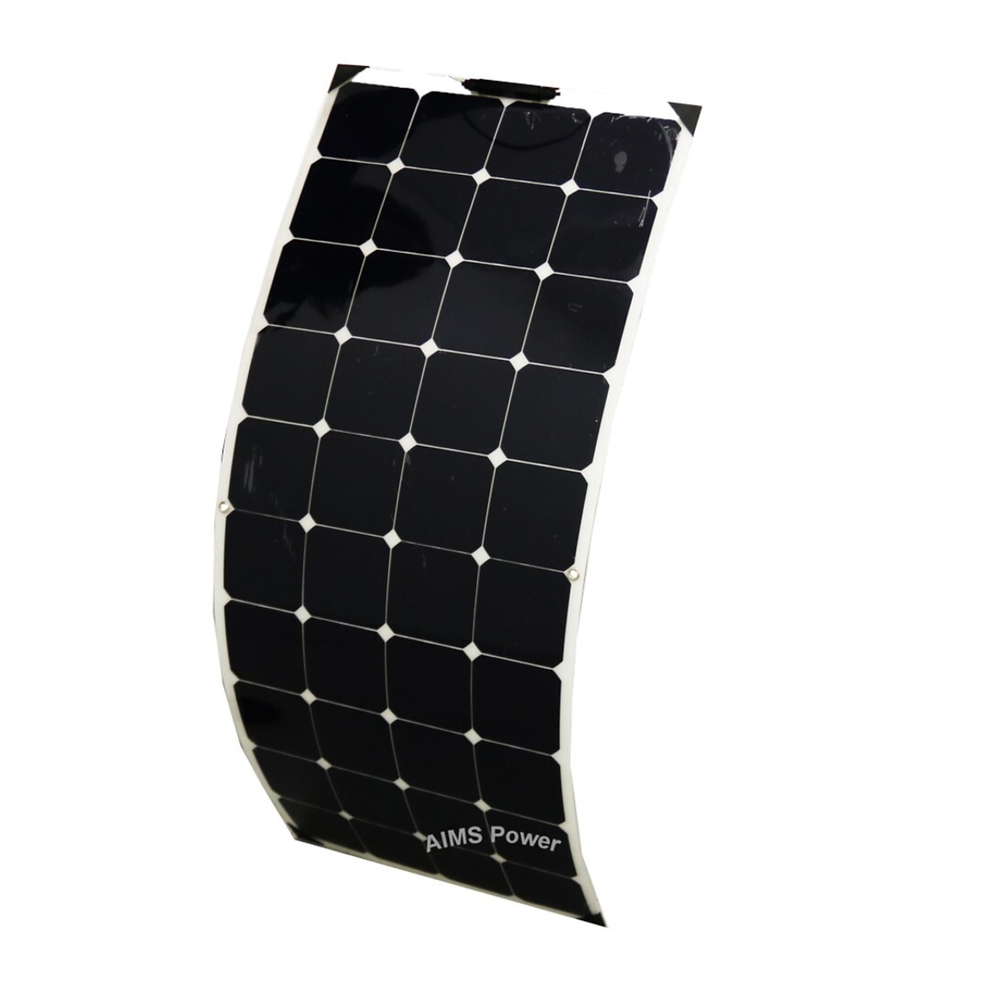 AIMS Power 130 Watt Flexible Bendable Slim Solar Panel, Monocrystalline, PV130SLIM